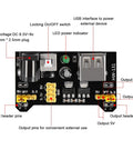 Kickstart Your Prototypes With This Straight Up Dope 3.3V 5V MB102 Breadboard Power Supply Module with LED and USB connection.