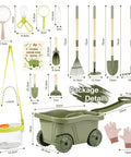 Kids Gardening Tools And Bug Catcher Kit Two In One Outdoor Toys With Wheelbarrow And Bug House STEM Educational Toys For Ages 3 To 5