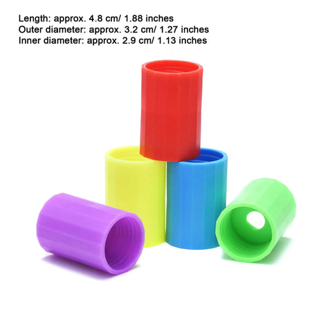 Kid Friendly Tornado Bottle Connector Kit 20 Pieces Plastic Vortex Tubes For Scientific Experiments Five Color Set