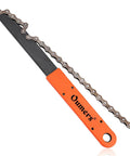 Bike Chain Tools Kit With Chain Whip And Lockring Remover Pro Grade Cassette And Sprocket Remover Tool, orange handle, isolated