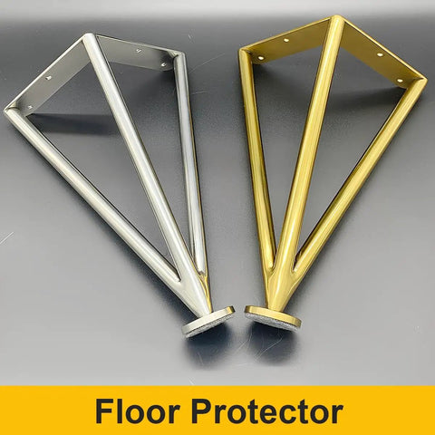 Two Pack 30cm Metal Hairpin Legs For Sofa Table And Cabinet Stainless Steel Black Modern Design Replacement Feet 11.8 Inches