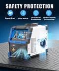 4 In 1 Flux MIG TIG Stick Welder Dual Voltage 110V 220V Gas Gasless Welding Machine with safety features