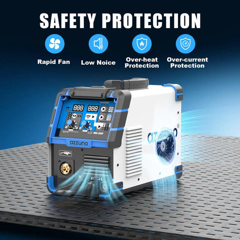 4 In 1 Flux MIG TIG Stick Welder Dual Voltage 110V 220V Gas Gasless Welding Machine with safety features