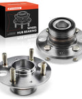2 X Rear Wheel Bearing And Hub Assembly 4-Lug Kit Fits Honda Civic Del Sol And Acura Integra With Rear Disc Brakes 1992-2000