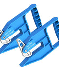 Heavy Duty Horse Stall Mat Grippers Set Of 2, Serrated Grip For Tight Fit And Easy Move, Slippage Free Handling, Mat Lifter Tool To Shift Large Carpets Safely, Durable Stall Flooring Accessory For Quick Adjustments, blue plastic grip tool pair