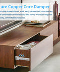 Soft Close Stainless Steel Drawer Slides 12 Inch Full Extension 100LB 5 Pairs Side Mount Ball Bearing Rails in cabinet