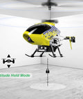 Dope Mini RC Helicopter With Camera For Kids And Adults U12S in altitude hold mode, indoors, showing stability feature in flight