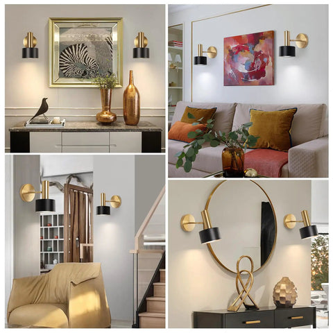 Industrial Battery Operated Wall Sconces Set Of 2, Wireless Dimmable Wall Lights With Memory Function, Touch Dimming And Remote Control, 3000K To 6000K Color Temp, No Fuss Install For Living Room Bedroom Hallway
