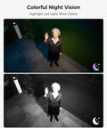 Color night vision comparison with Solar Powered Wireless Outdoor Security Camera System Kit With Four Cameras, No Monthly Fee