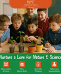 Children exploring Awesome Plant Growing Science Kit For Kids with 19 Real Botany Experiments in a classroom.