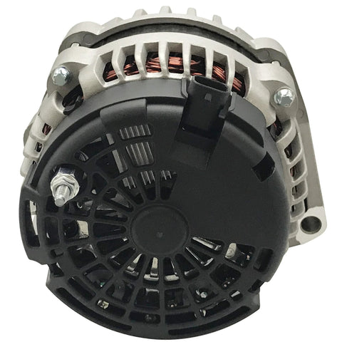 Front view of 160 Amp Plug And Play Beefed Up Alternator Replacement For 2007 To 2014 Chevy Tahoe Silverado Suburban Avalanche