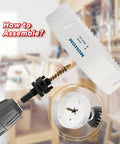 Heavy Duty Bi Metal Hole Saw With Arbor 37Mm 1-7/16 Inch M42 High Speed Steel assembly guide with pilot drill and chuck
