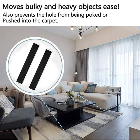 Heavy Duty Appliance And Furniture Sliders Set, 2 Large Sliding Sheets With Pull Straps For Moving Heavy Ovens, Washers