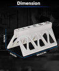A handheld pipe drill jig that centers the bit on pipes and cylinders, prevents wandering, and delivers precise, repeatable holes for faster fabrication and plumbing projects. Compact stainless steel jig with dimensions shown.