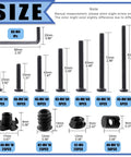 192 Piece M6 Hardware Kit For Wood Furniture And Cabinetry DIY Ready All In One Set Includes Hex Socket Cap Screws In 20 30 40 50 60 70 80mm Barrel Nuts Threaded Inserts T Nuts Flange Nuts And Allen Wrench For Beds Cribs And More, showing various sizes of screws and hardware components