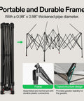 13 X 13 Pop Up Canopy Tent With Mosquito Netting, Center Lock Quick Setup, Wheeled Storage Bag frame and tripod design