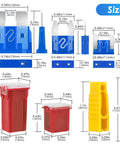 304 Piece All In One Car Fuses Kit With Standard Mini And Low Profile Fuses dimensions illustrated