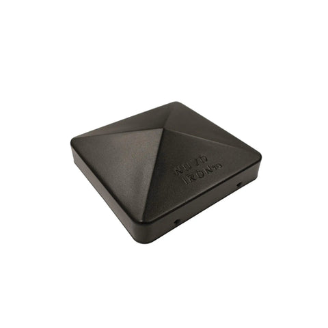 Eazy Pyramid Cap For 6x6 Posts Black Built To Last Heavy Duty Steel Post Cap Fits Over 5-1/2 x 5-1/2 Nominal Square Posts