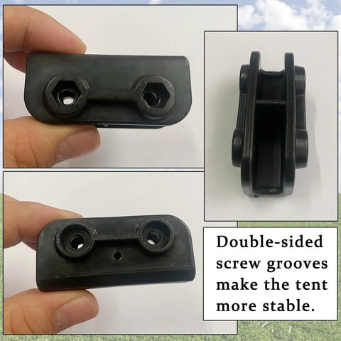 Two Way Pop Up Gazebo Replacement Connector Kit For Canopy Tent Frames Heavy Duty Black Rectangular Truss Bracket Made From PA66 Engineering Plastic
