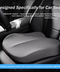 Upgrade Your Ride With This Sleek Grey Non-Slip Car Booster Seat Cushion, 3-inch high-density foam for Mini Cooper SE and other vehicles.