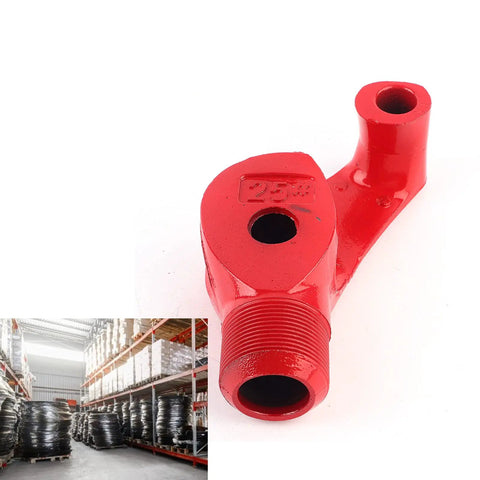 Manual Cast Iron Pipe Bending Tool For Galvanized, Al Alloy, And PVC Pipes. Heavy duty red pipe bender with fittings.