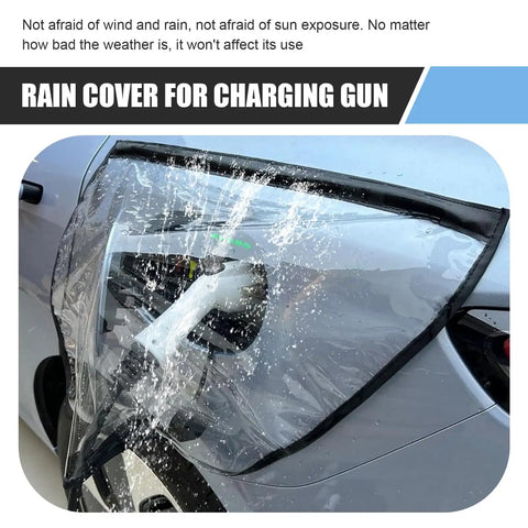 Universal Ev Charger Port Cover Waterproof All Weather Guard provides protection from rain while charging.