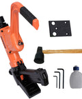 All In One Flooring Nailer And Stapler For 16 Gauge T And L Cleats And 15.5 Gauge Staples From One Point Five To Two Inches with tools