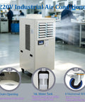 Boss Grade Portable Industrial Chiller Serving Real Cold With 20400 Btu H Cooling Power And Huge 3600 Cubic Meter Airflow on workshop floor.
