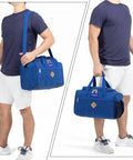 Underseat Personal Item Duffle Bag Measures 17 By 10 By 9 Inches, Fits Major Airlines Like Spirit JetBlue Frontier American Navy