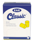 Box of Pro Grade Ear Plugs With NRR 29 For Drilling Grinding Machining Sawing And Welding Uncorded Disposable Foam E-A-R Classic