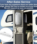 Heavy Duty Beefed Up RV Door Friction Hinges Compatible With Lippert Entry Doors For 5th Wheel Travel Trailers And Motorhomes Road Ready Camper Replacement Hardware With Slick Smooth Swap All Weather Tough mounted on RV door.