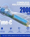 Cordless Hot Glue Gun With 6 Second Preheat, Auto Dispense And Dripless Design showing internal Type-C battery