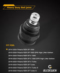 Heavy Duty Ball Joints For RZR XP 4 1000 EPS UTV Upgrade Replace Worn Front Or Rear Joints Easy 10 Minute Install OEM Size Precision Fit Heavy Duty Steering Linkage For Rough Terrain And Big Trails.