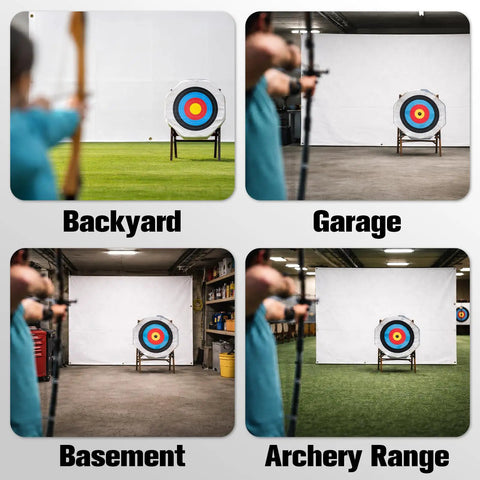 Heavy Duty Archery Backstop Net 5 By 10 Feet With Rope And Hooks Portable Arrow Catcher for various training locations