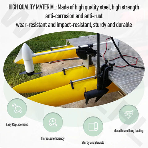 MKP-34 Prop Nut Kit For Minn Kota Trolling Motors Shear Pin 1865019 Fits MKP-33 MKP-38 Durable Steel on Yellow Boat