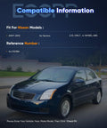 Blue Nissan Sentra indicating compatibility for rear wheel hub bearing assemblies with ABS 4 lug from 2007 to 2012 models