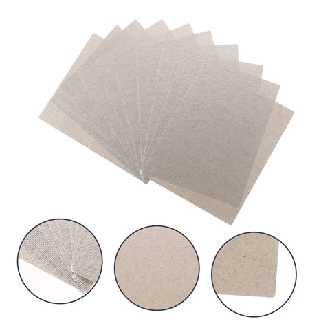 High Temperature Mica Sheets For Microwave Ovens, shown as durable waveguide covers and heat resistant oven accessories in a stack.