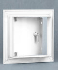 Heavy Duty Aluminum Alloy Access Panel 6X6 Inch Service Door For Wall And Ceiling Electrical Repair With No Sweat Screwdriver Latch Opening.