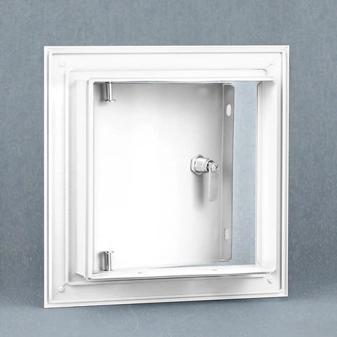 Heavy Duty Aluminum Alloy Access Panel 6X6 Inch Service Door For Wall And Ceiling Electrical Repair With No Sweat Screwdriver Latch Opening.
