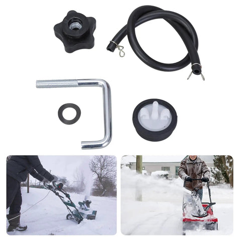 Upgrade Your Snow Blower Game With Durable Metal Handle Knob And Washer Kit For 621 and 721 Models, Ensuring Smooth Operation During Winter Chores. metal handle knob kit with washer and cable for snow blower