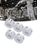 Hardcore Aluminum Alloy Shaft Collar Clamps 5 Pack For Axle Fixing Robots Engineering Machining For Pros Hardware keeps shafts fixed