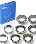 Eight Piece Rear Wheel Bearing And Seal Kit Assembly Replacement For GMC Sierra 2500 3500 2001 2004 And Chevy Silverado 2500 3500 HD 2007 2010 Durable Aftermarket Bearing And Seal Kit For Rear Axle Easy Install