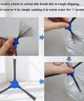 Demonstration of soaking a side brush in water for Replacement Parts Kit For Eufy Robotic Vacuums G30 G30 Edge G30 Hybrid 15C Max
