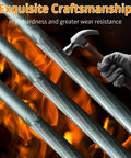 Close-up of 12 Pack Five Thirty Second Inch Chainsaw File Set with Four Millimeter Round Sharpening Files against fiery background