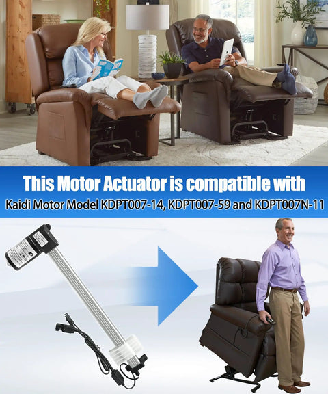 Legit Premium Linear Actuator Motor Replacement For Your Daily Ride Recliner Couch With A Rock Solid Two Pin Connector.