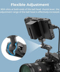 Quick Release Magic Arm With 360 Degree Ball Head for Monitors and Cameras mounted on camera with flexible adjustment features
