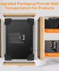 Large 3.4 CuFt Fireproof Safe Box For Home Digital Security Safe waterproof packaging details with corner guard and panel cover