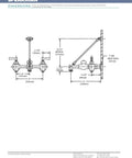 Commercial Utility Sink Faucet With Hose Thread Spout And Pail Hook diagram showing dimensions and installation details.