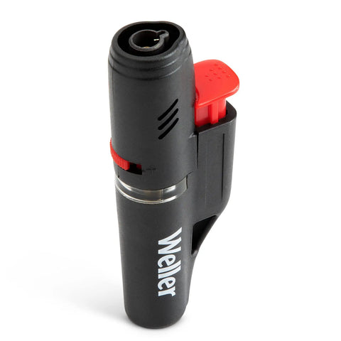 Outdoor Ready Mini Butane Torch With Windproof Adjustable Flame Up To 2400F Piezo Ignition For Quick Start Refillable Butane Pocket Sized Blue Torch For Camping Grilling DIY