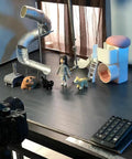 Pro Grade Stop Motion Armature Kit With Two Way Rail System For Vertical And Horizontal Movement, Stainless Steel Rig Arm For Figures And Models, Includes Five Connectors For Flexible, Dope Animation Setups. Stop-motion set with dolls and props